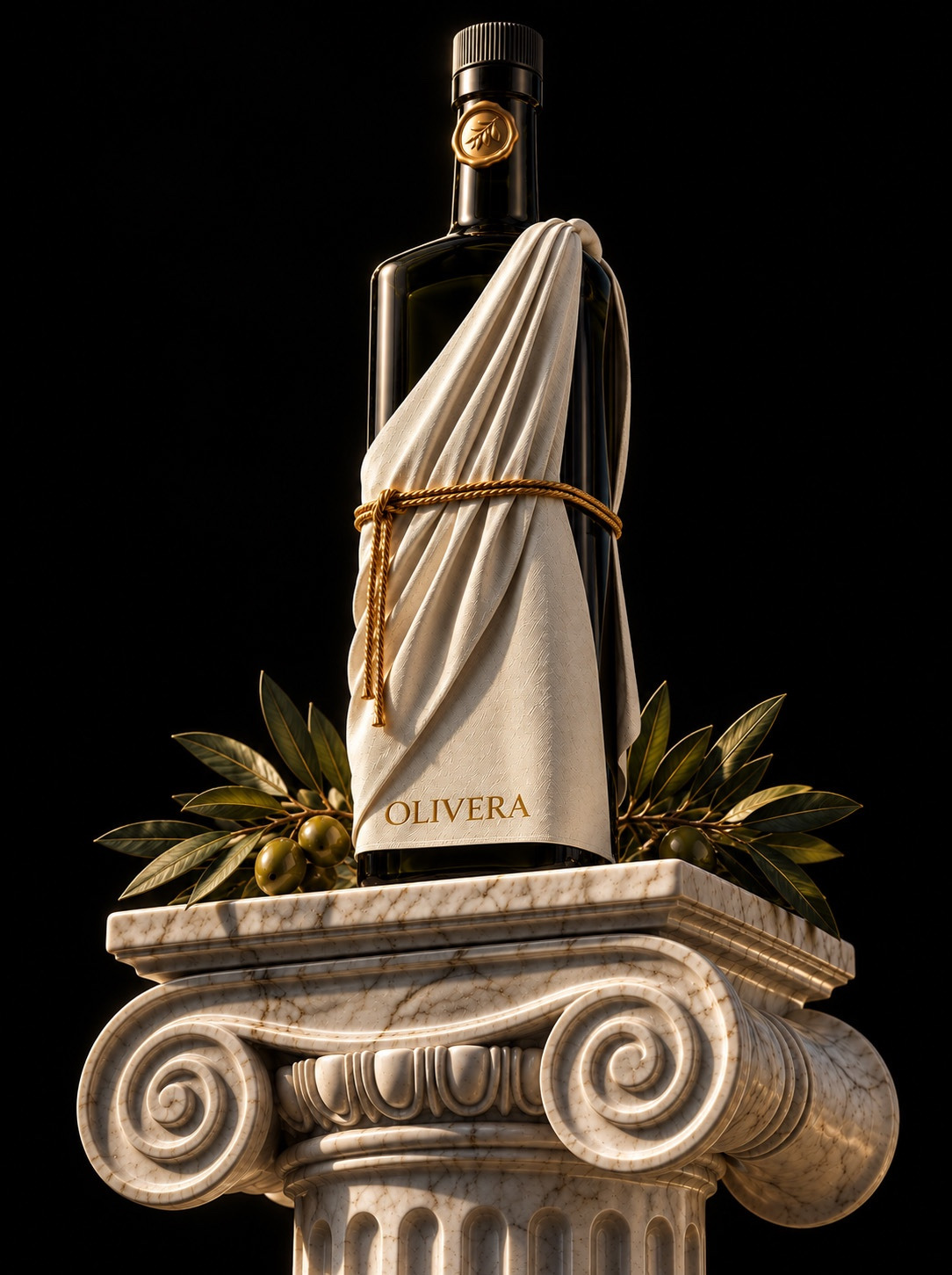 Packaging design design for Olivera, bottle
