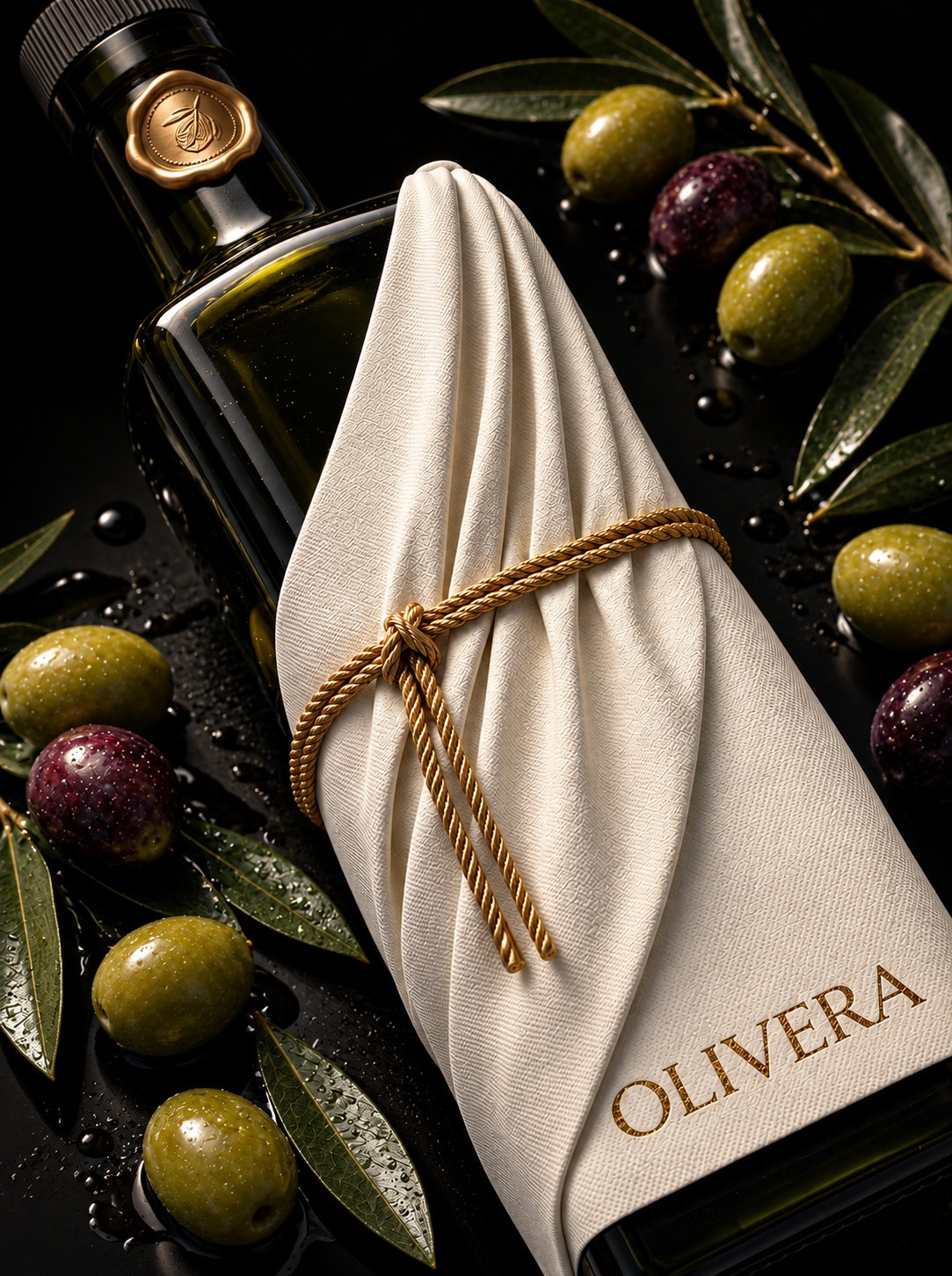 Packaging design design for Olivera, bottle