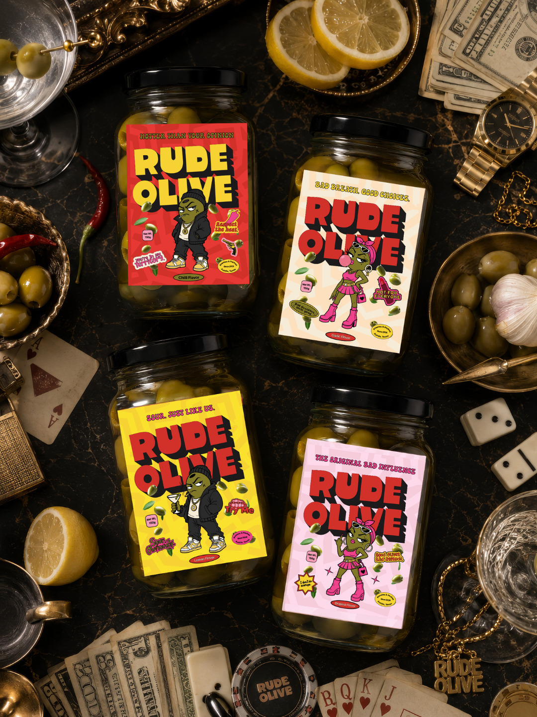 Rude Olive— Brand Identity & Packaging Design